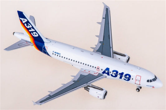 Kylin Model Airbus A319 F-WWAS 1:400 Aircraft Pre-built  Airliner Model Display