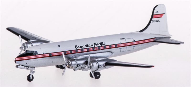 AeroClassics Canadian Pacific for Douglas DC-4 CF-CUL 1:400 Airplane Pre-built  Airliner Model Display