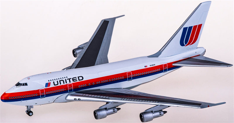JC Wings United Airlines for Boeing 747SP N140UA 1:400 Airplane Pre-built  Airliner Model Display