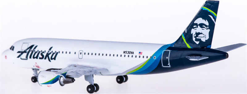 AeroClassics Alaska Airlines for Airbus A319 N530VA 1:400 Aircraft Pre-built  Airliner Model Display