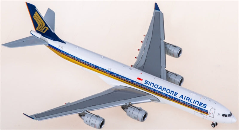 Hxmodels Singapore Airlines for Airbus A340-500 9V-SGC flaps down 1:400 Aircraft Pre-built  Airliner Model Display
