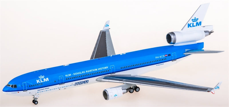 SQ Wings KLM for Royal Dutch Airlines for McDonnell Douglas MD-11 PH-KCD 1:200 Aircraft Pre-built  Airliner Model Display