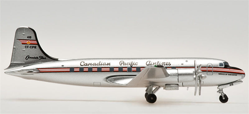 AeroClassics Canadian Pacific Airlines DC-4-M2 for North Star CF-CPR 1:400 Aircraft Pre-built  Airliner Model Display
