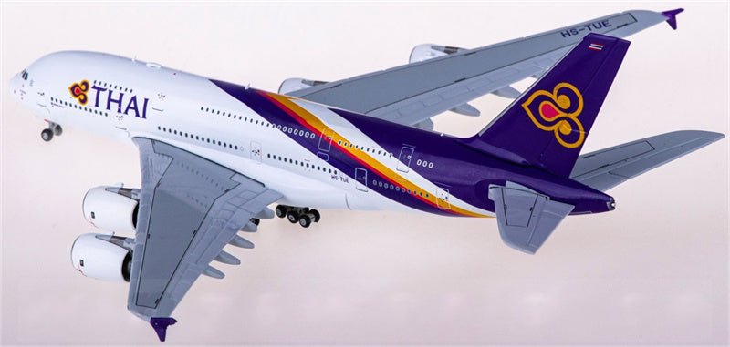 JC Wings Thai Airways for Airbus A380 HS-TUE 1:400 Airplane Pre-built  Airliner Model Display