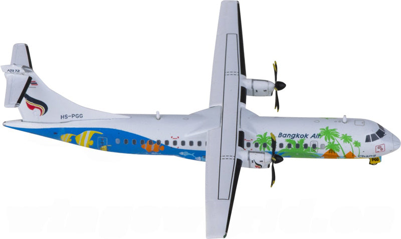 JC Wings Bangkok Air for ATR-72-500 HS-PGG 1:400 Airplane Pre-built  Airliner Model Display
