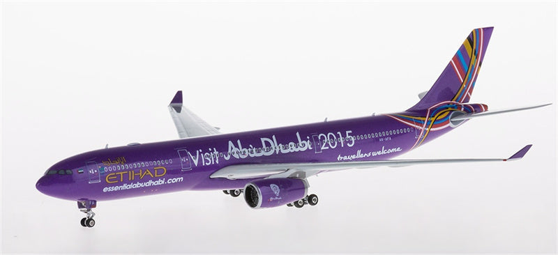 Phoenix Etihad Airways for Airbus A330-300 A6-AFA Visit Abu Dhabi 2015 1:400 Airplane Pre-built  Airliner Model Display