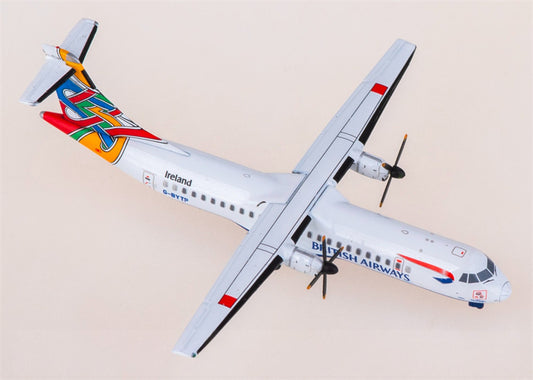 JC Wings British Airways for ATR-72-200 G-BYTP 1:400 Airplane Pre-built  Airliner Model Display