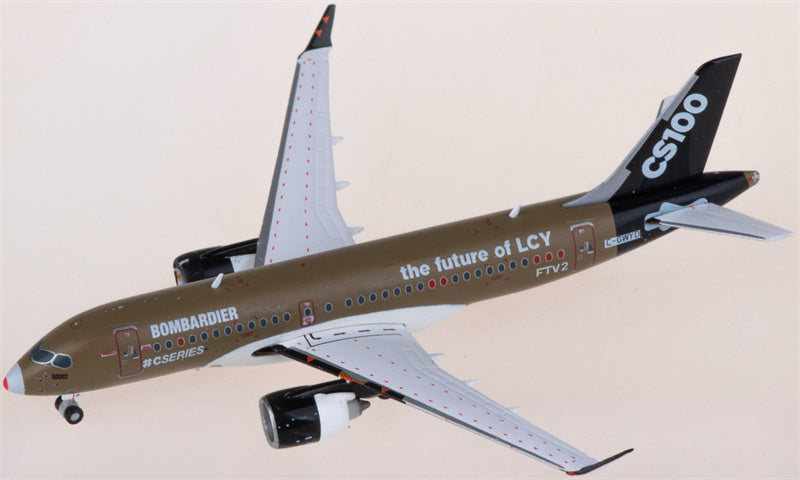 JC Wings Bombardier CS100 C-GWYD the future of LCY 1:400 Airplane Pre-built  Airliner Model Display