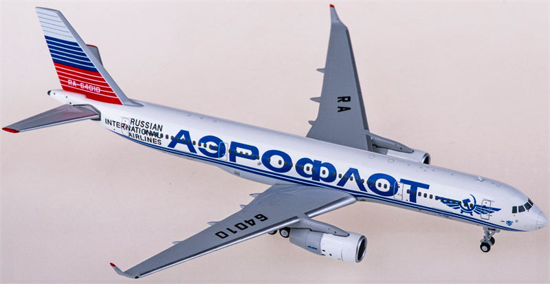 NG Models Aeroflot for Tupolev TU-204-100S RA-64010 1:400 Airplane Pre-built  Airliner Model Display