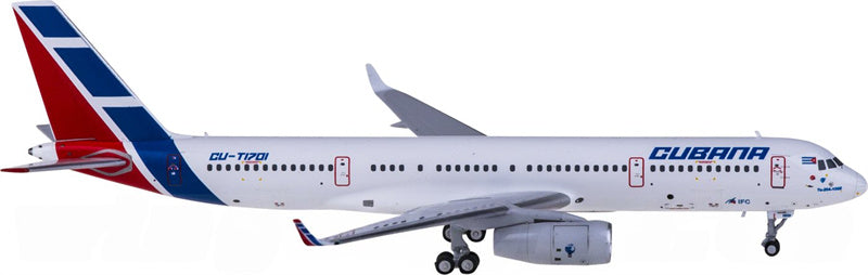NG Models Cubana for Tupolev TU-204-100E CU-T1701 1:400 Airplane Pre-built  Airliner Model Display