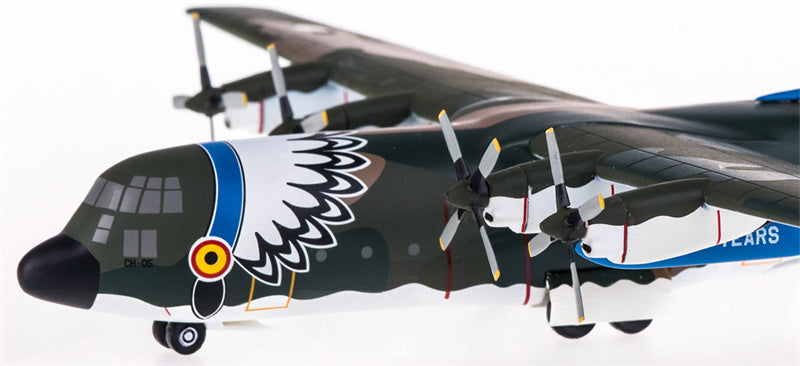 Hogan Belgian Air Component for Lockheed C-130 for Hercules 20 Years 1:200 Airplane Pre-built  Airliner Model Display