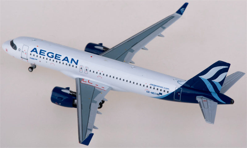 NG Models Aegean Airlines for Airbus A320neo SX-NEC 1:400 Airplane Pre-built  Airliner Model Display