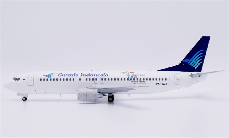 JC Wings Garuda Indonesia for Boeing 737-800 PK-GZI Visit Indonesia 2008 1:200 Aircraft Pre-built  Airliner Model Display