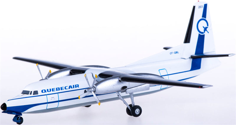 AeroClassics Quebecair for Fokker F-27 CF-QBL 1:200 Aircraft Pre-built  Airliner Model Display