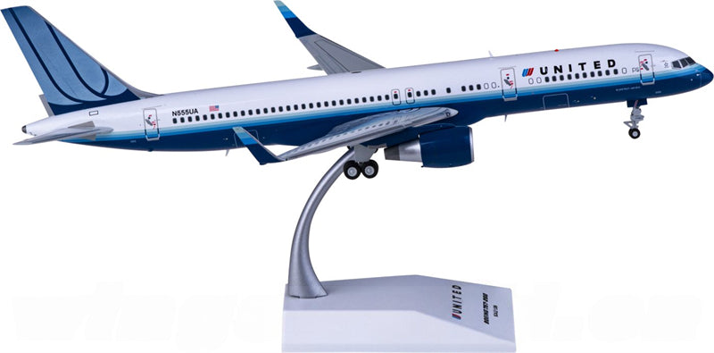 JC Wings United Airlines for Boeing 757-200 N555UA 1:200 Airplane Pre-built Airliner Model Display