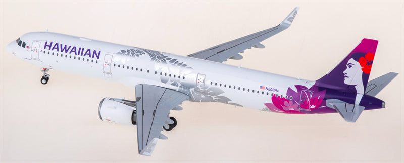 Geminijets Hawaiian Airlines for Airbus A321neo N208HA 1:200 Airplane Pre-built  Airliner Model Display