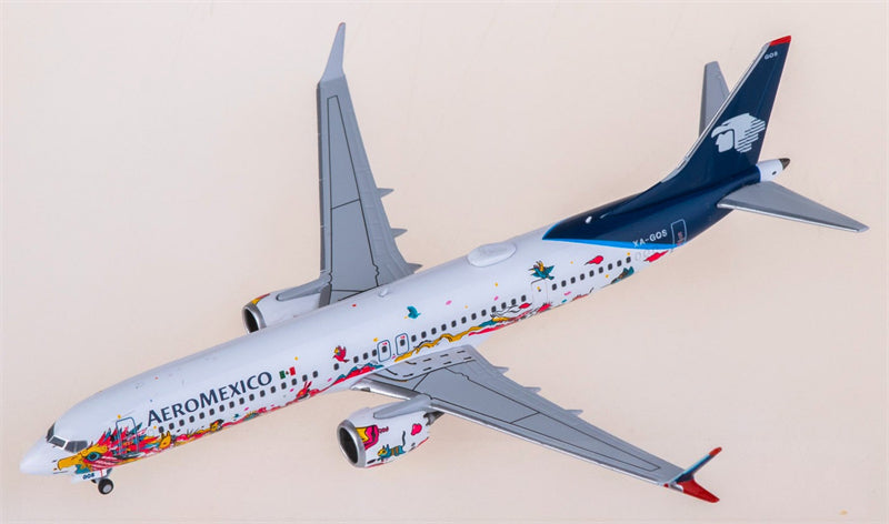 NG Models Aeromexico for Boeing 737 MAX 9 XA-GQS 1:400 Airplane Pre-built  Airliner Model Display