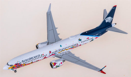 NG Models Aeromexico for Boeing 737 MAX 9 XA-GQS 1:400 Airplane Pre-built  Airliner Model Display