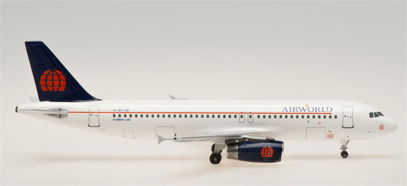 AeroClassics Air World for Airbus A320 G-BVJW 1:400 Aircraft Pre-built  Airliner Model Display