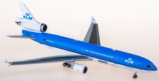 SQ Wings KLM for Royal Dutch Airlines for McDonnell Douglas MD-11 PH-KCD 1:200 Aircraft Pre-built  Airliner Model Display