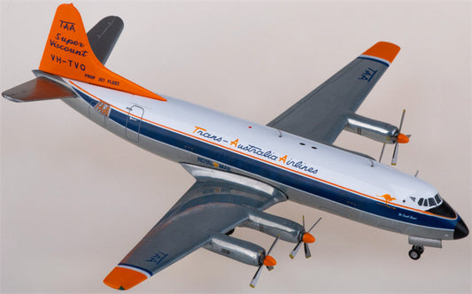 Herpa TAA for Trans Australian Airlines for Vickers for Viscount 800 VH-TVQ 1:200 Airplane Pre-built  Airliner Model Display