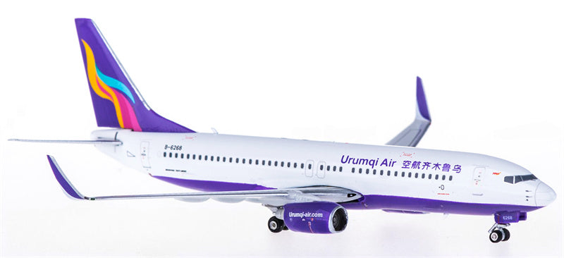 Phoenix Urumqi Air for Boeing 737-800 B-6268 1:400 Airplane Pre-built  Airliner Model Display