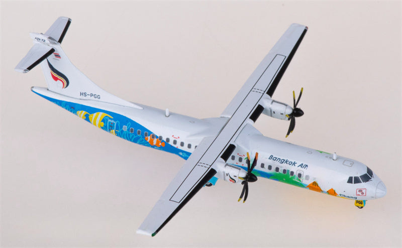 JC Wings Bangkok Air for ATR-72-500 HS-PGG 1:400 Airplane Pre-built  Airliner Model Display