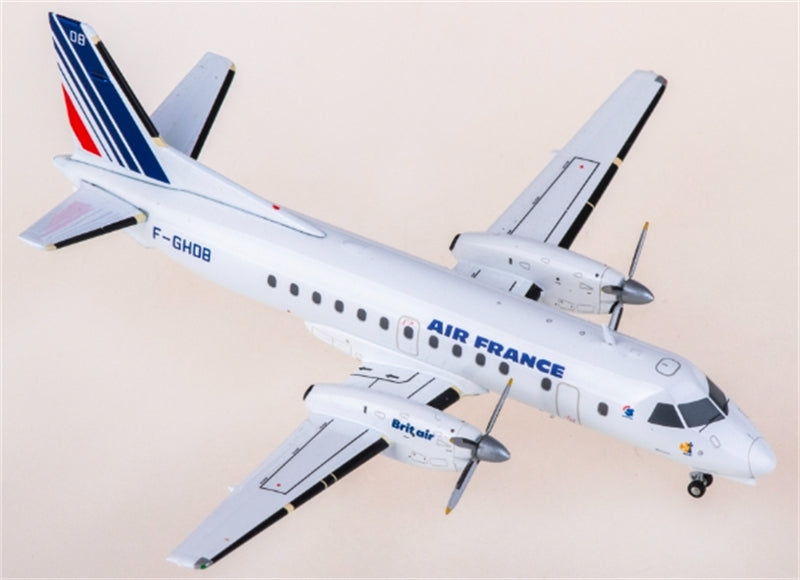 JC Wings Air France for Saab 340 F-GHDB 1:200 Aircraft Pre-built  Airliner Model Display