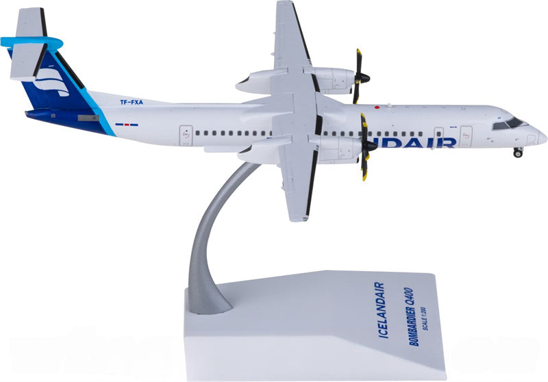 JC Wings Icelandair for Bombardier for Dash 8 Q400 TF-FXA 1:200 Airplane Pre-built  Airliner Model Display
