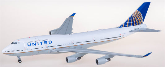 JC Wings United Airlines for Boeing 747-400 N175UA 1:200 Airplane Pre-built Airliner Model Display