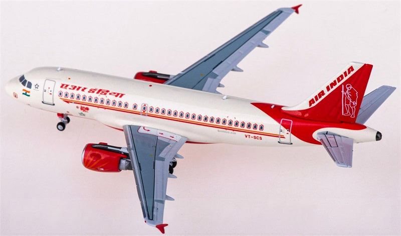 NG Models Air India for Airbus A319 VT-SCS 1:400 Airplane Pre-built  Airliner Model Display