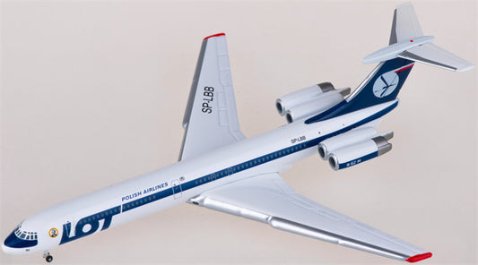 Herpa LOT for Ilyushin IL-62M SP-LBB 1:500 Airplane Pre-built Airliner Model Display