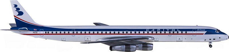 AeroClassics Capitol Airlines for Douglas DC-8-61 N8766 1:200 Aircraft Pre-built  Airliner Model Display