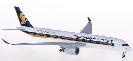 JC Wings Singapore Airlines for Airbus A350-900 9V-SMF 10000th for Airbus Aircraft 1:400 Airplane Pre-built  Airliner Model Display
