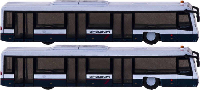 Fantasy Wings British Airways Airport Passenger Bus Set of 2 1:200 Accessory Pre-built  Airliner Model Display