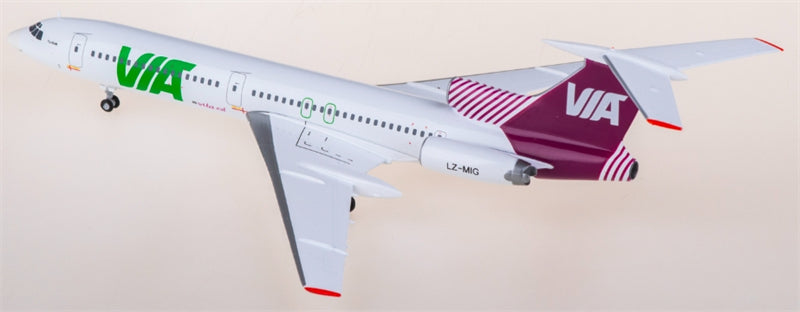 Herpa Air Via for Tupolev TU-154M LZ-MIG 1:200 Airplane Pre-built  Airliner Model Display