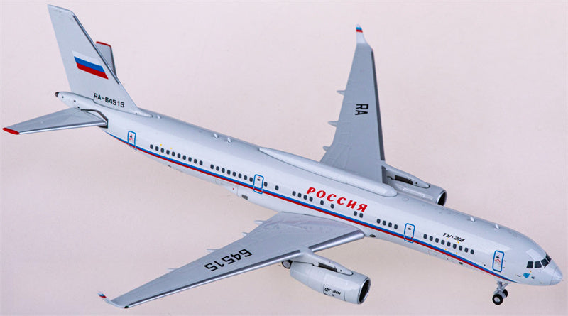 NG Models Russia State Transport Company for Tupolev TU-214SR RA-64515 1:400 Airplane Pre-built  Airliner Model Display
