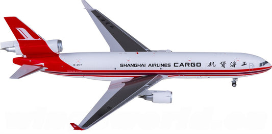 Patriot Shanghai Airlines Cargo for McDonnell Douglas MD-11F B-2177 1:400 Airplane Pre-built Airliner Model Display