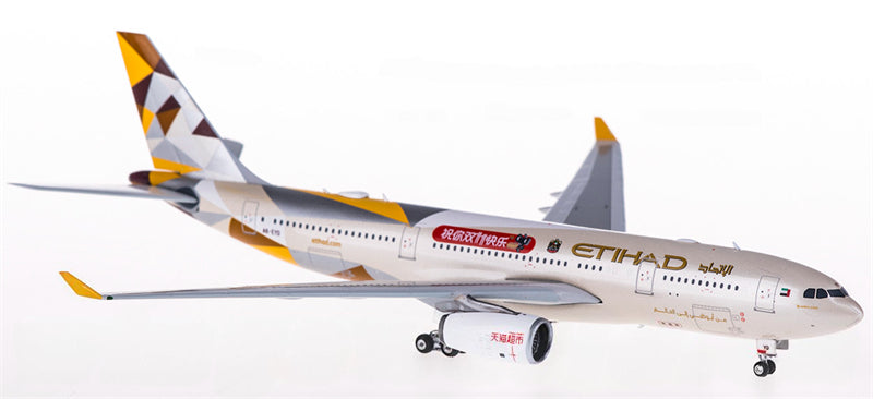 Phoenix Etihad Airways for Airbus A330-200 A6-EYD 1:400 Airplane Pre-built Airliner Model Display