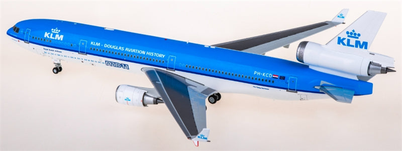 SQ Wings KLM for Royal Dutch Airlines for McDonnell Douglas MD-11 PH-KCD 1:200 Aircraft Pre-built  Airliner Model Display