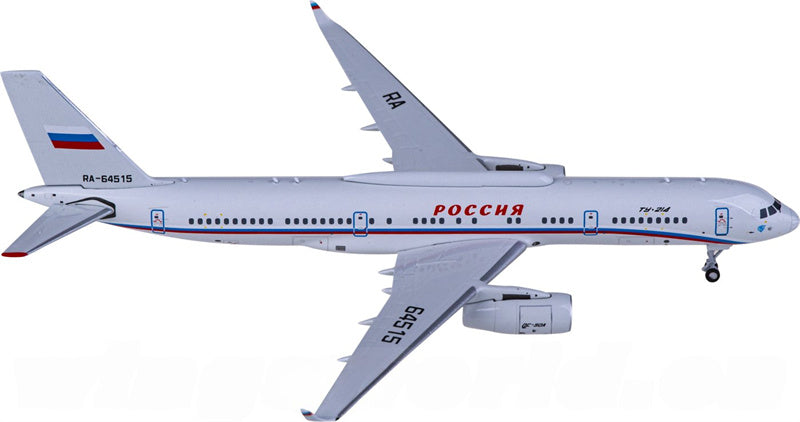 NG Models Russia State Transport Company for Tupolev TU-214SR RA-64515 1:400 Airplane Pre-built  Airliner Model Display