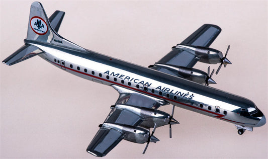 Geminijets American Airlines for Lockheed L-188A for Electra N6118A 1:400 Airplane Pre-built  Airliner Model Display