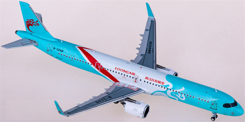 HYJLwings Loong Air for Airbus A321neo B-32AN 1:400 Airplane Pre-built  Airliner Model Display