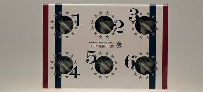 Hogan USAF Thunderbirds for McDonnell Douglas F-4E Phantom 6PCS a Set 1:200 Aircraft Pre-built  Airliner Model Display