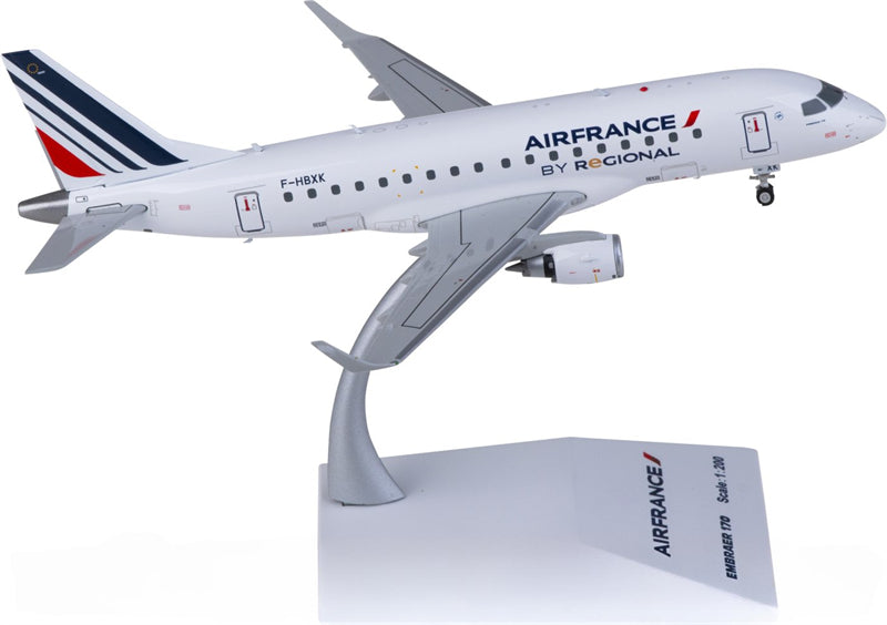 JC Wings Air France for Embraer ERJ-170LR F-HBXK 1:200 Airplane Pre-built Airliner Model Display