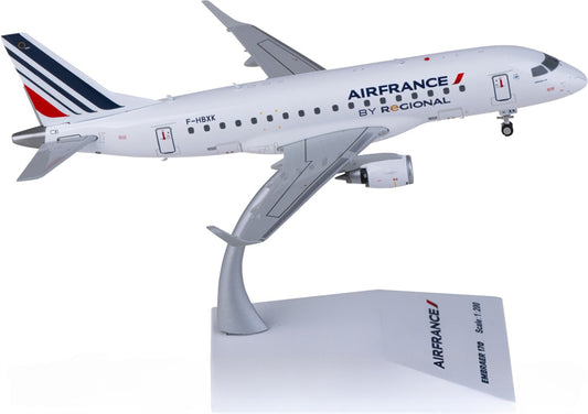 JC Wings Air France for Embraer ERJ-170LR F-HBXK 1:200 Airplane Pre-built Airliner Model Display