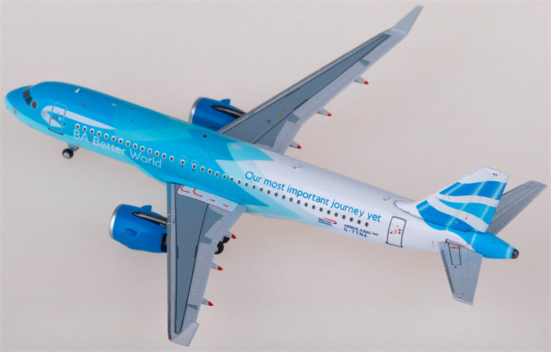 NG Models British Airways for Airbus A320neo G-TTNA 1:400 Airplane Pre-built  Airliner Model Display