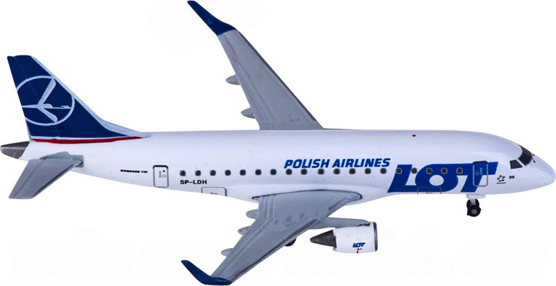 Herpa LOT for Embraer ERJ-170 SP-LDH 1:500 Airplane Pre-built  Airliner Model Display