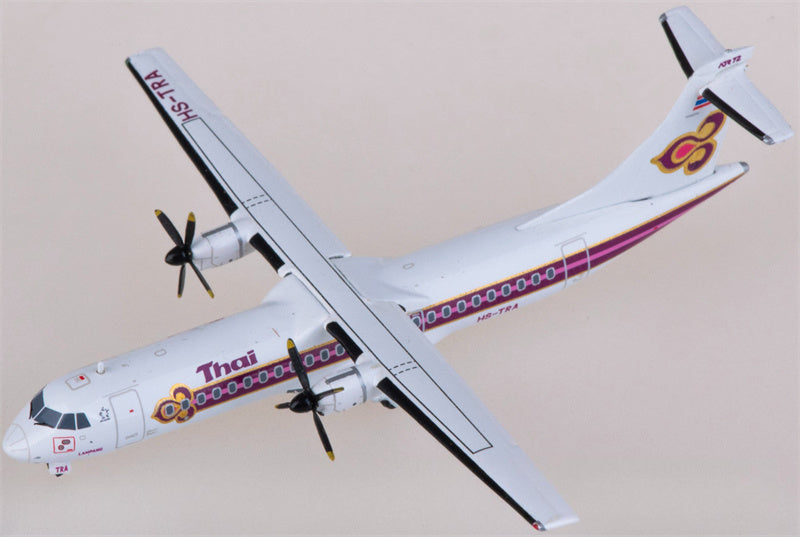 JC Wings Thai Airways for ATR-72-200 HS-TRA 1:400 Airplane Pre-built  Airliner Model Display