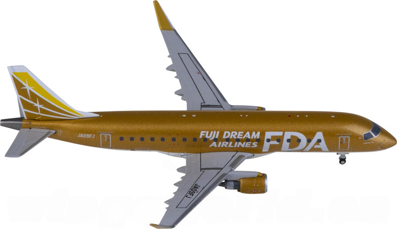 JC Wings Fuji Dream Airlines for Embraer ERJ-175STD JA09FJ 1:400 Airplane Pre-built Airliner Model Display